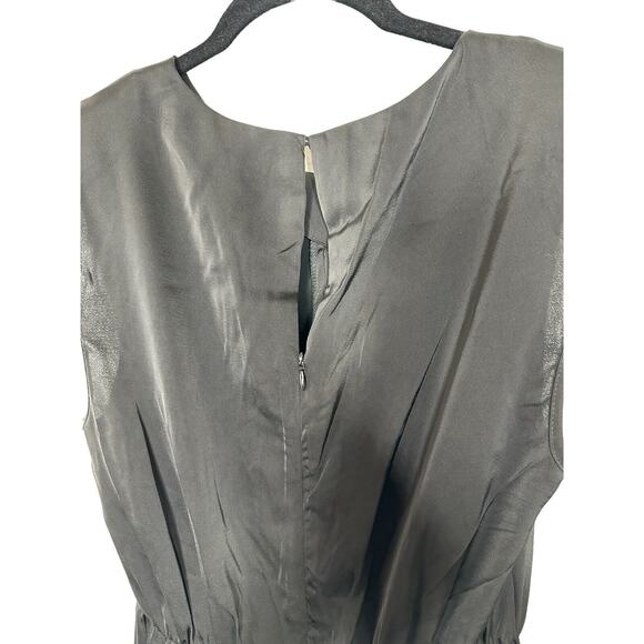 NWOT Astr The Label Womens Inverted Pleat Neck Wide Leg Jumpsuit Small Black - Picture 12 of 15